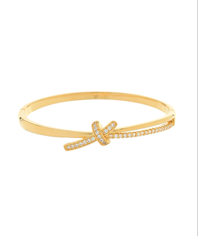 Pave Crystal Knot Bracelet