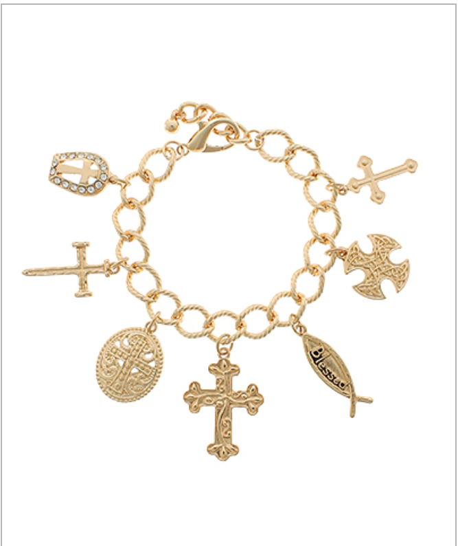 Blessed Multi Charm Bracelet