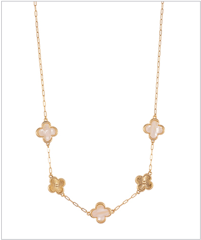 Shell Clover Necklace