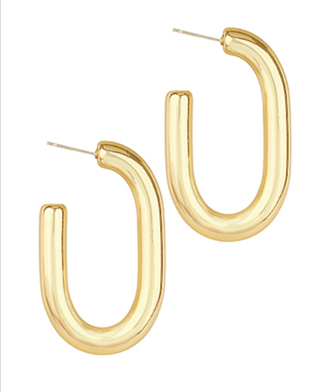 Tube Oval Open Hoops