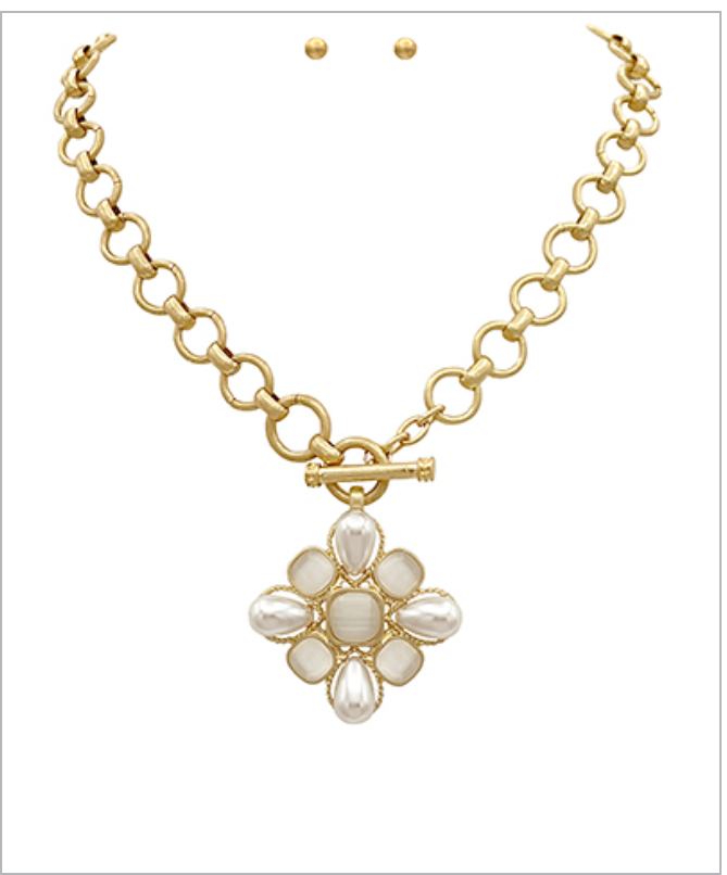 Vintage Pear Necklace Set