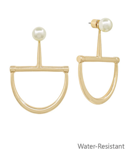 Horsebit & Ball Earrings