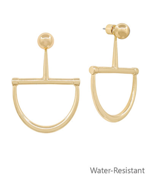 Horsebit & Ball Earrings